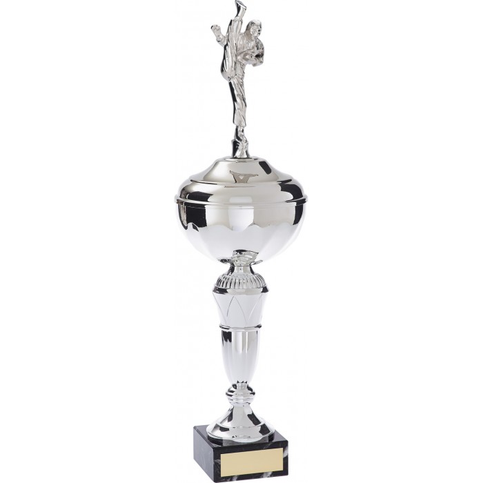 AXE KICK FIGURE METAL TROPHY  - AVAILABLE IN 4 SIZES